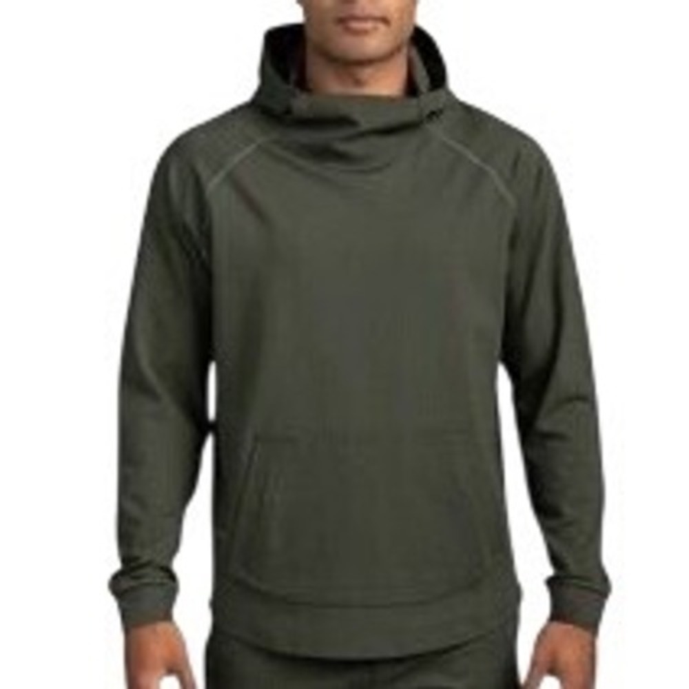 NWT BYLT Premium Basics Mens Elite+ Drop-Cut Pullover Hoodie Dark Olive Size Med